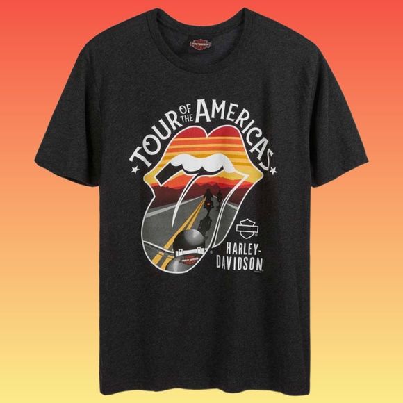 NWT Harley-Davidson  Rolling Stones America Tour Short Sleeve T-Shirt Size 3XL - Picture 1 of 8